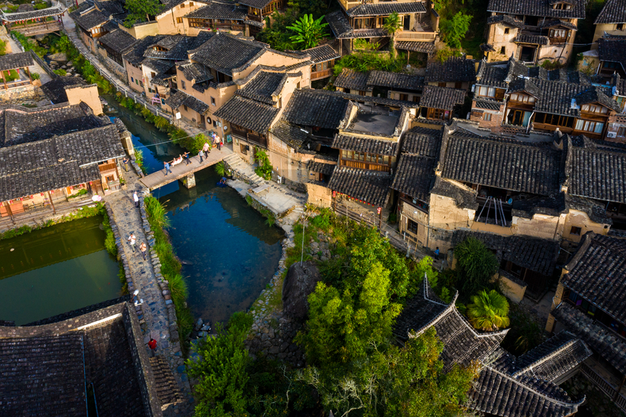龙潭村保留本土建筑风貌的古厝,有鲜明地方特色。王志凌摄